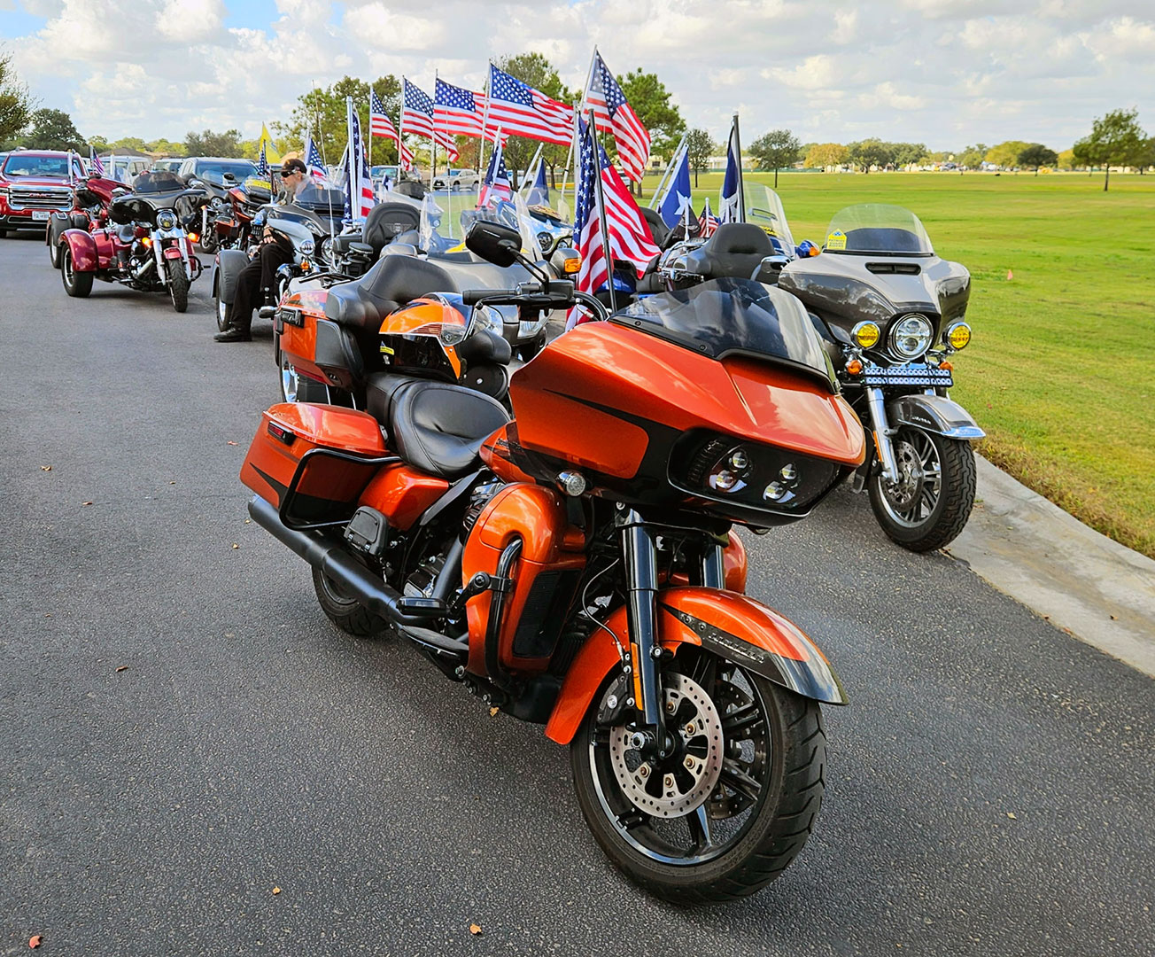 Patriot Guard Riders bikes