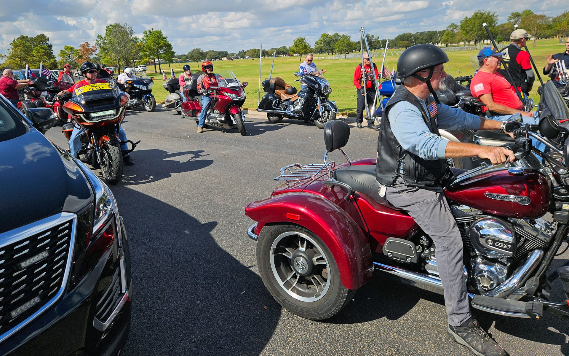 Patriot Guard Riders bikes