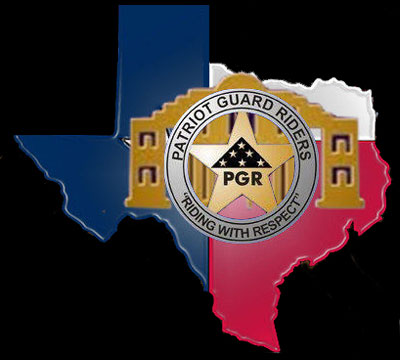 Image of Texas with PGR star logo